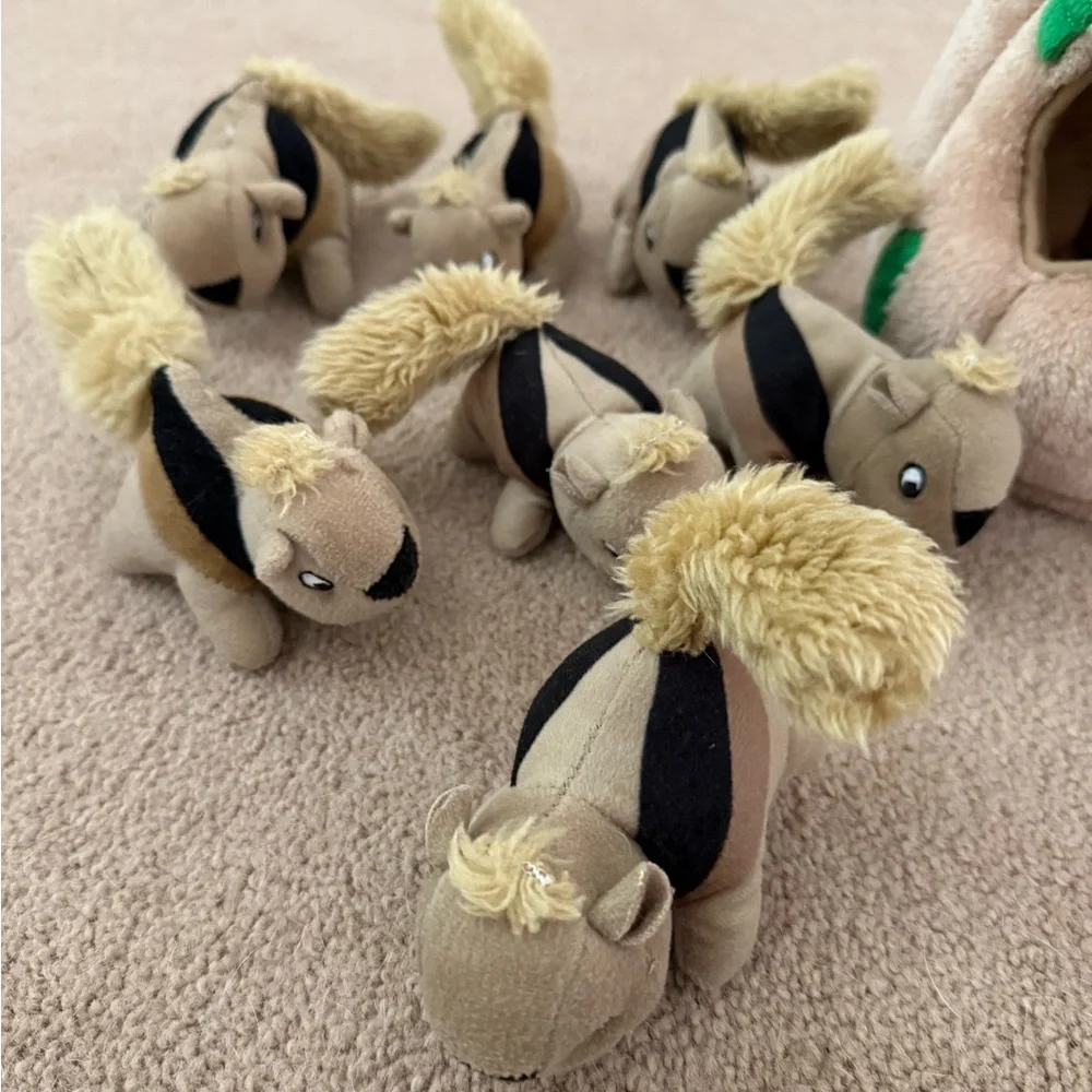 Outward Hound Hide A Squirrel Plush Dog Toy Puzzle Game for Playful Pups